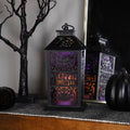 Northlight LED Lighted Bats "Happy Halloween" Candle Lantern - 11"