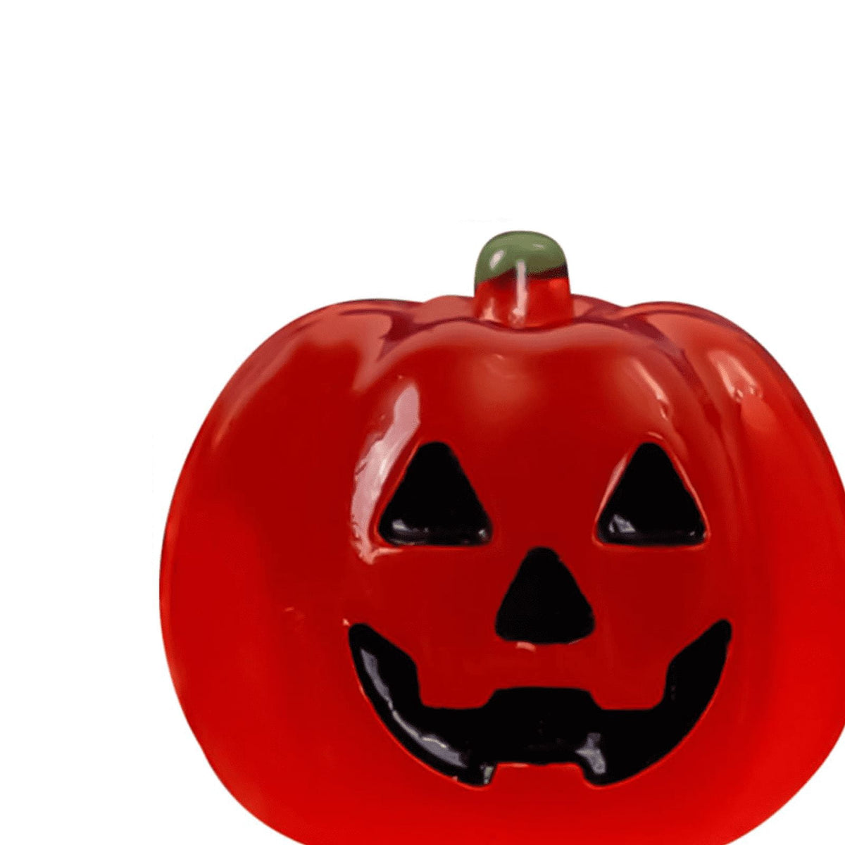 PPKVUFD 1Pc Luminous Resin Pumpkins for Decorating Fall Halloween Miniature Pumpkin Artificial Mini Pumpkins Decoration for Fall Halloween Party Gifts Home Cake Decoration Craft DIY Halloween Decor
