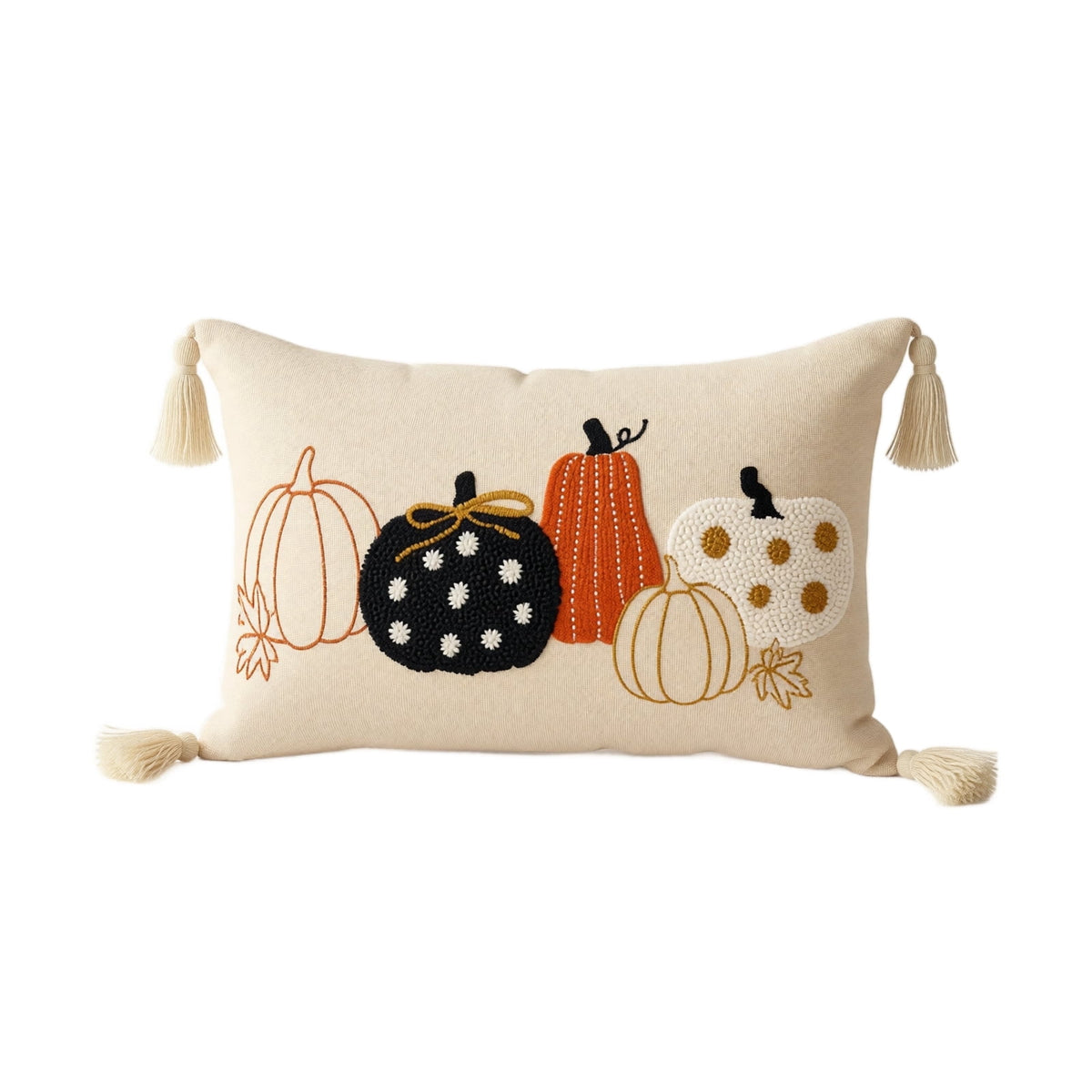 Pumpkin Pillow Cover Throw Pillow for Fall Seasonal Pillow Cover Lumbar Pillow Farmhouse Fall Decor Halloween Pillow Cover for Couch and Bed Thanksgiving Decor