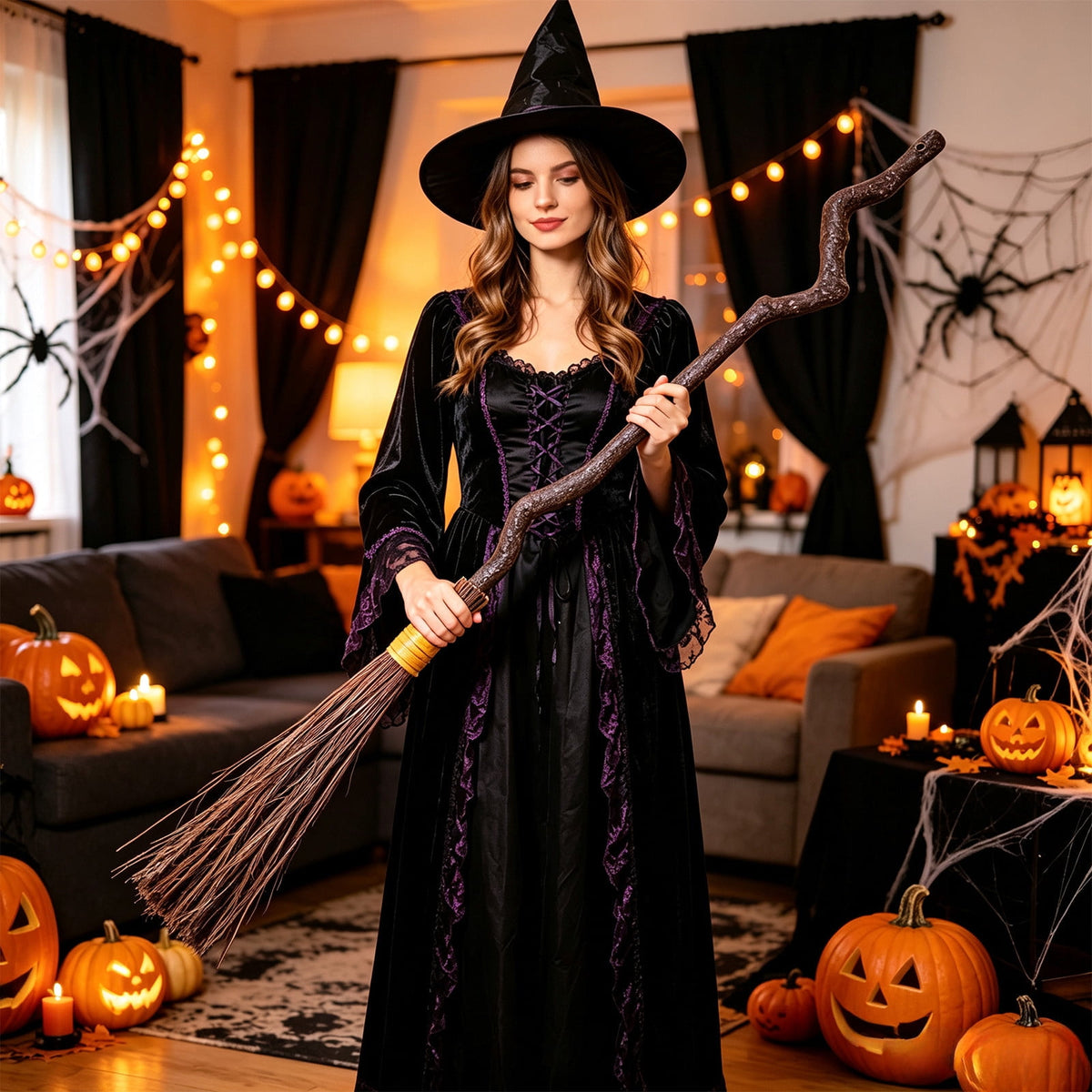 SCNOR Friendly Ghost Statue with Pumpkin Candy Bowl, 11.8 Inch Halloween Decoration for Outdoor Porch, Yard, Patio & Indoor