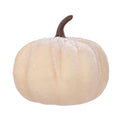SIYTUAU Large Artificial Pumpkin Decoration 10In Beige Halloween Autumn Thanksgiving Fake Fruit Centerpiece Foam Material Seasonal Display Beige L