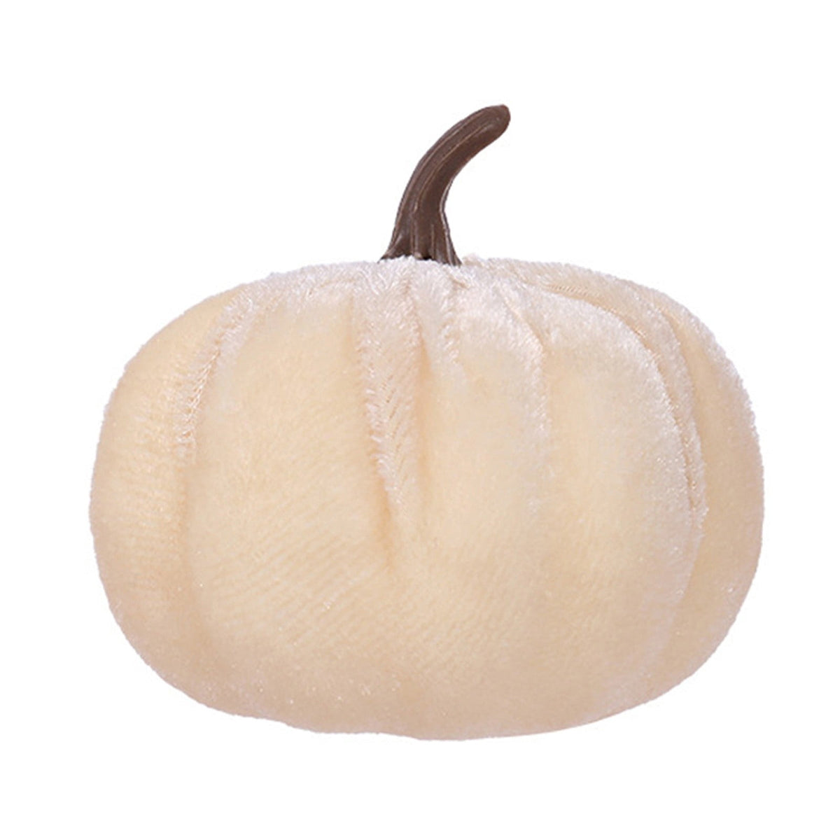 SIYTUAU Large Artificial Pumpkin Decoration 10In Beige Halloween Autumn Thanksgiving Fake Fruit Centerpiece Foam Material Seasonal Display Beige L