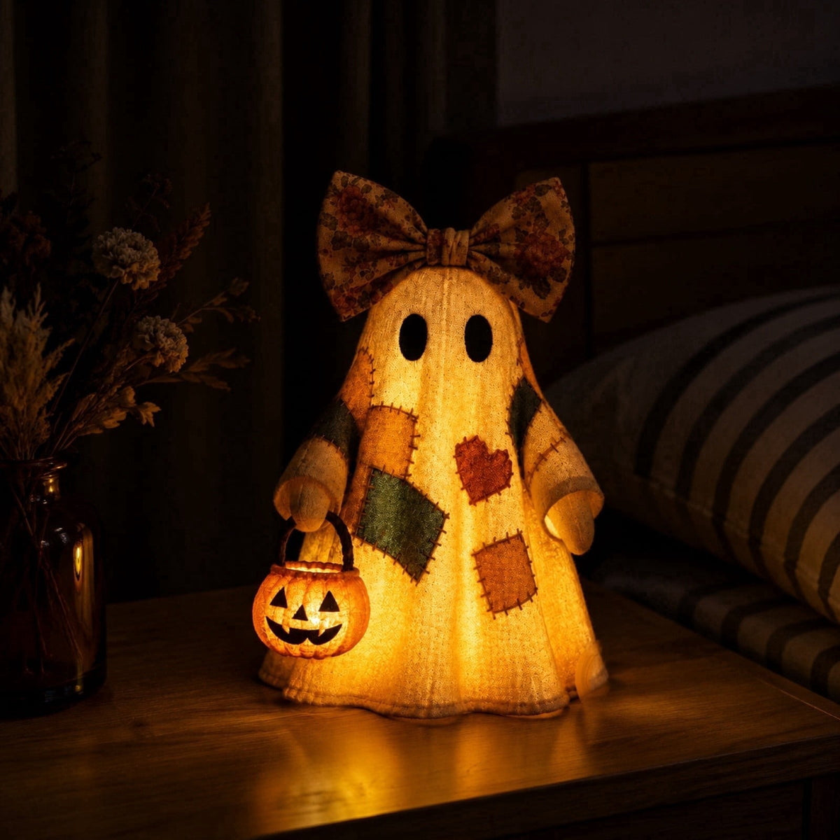 Sruoe Resin Owl Vintage Table Lamp, Decorative Animal Night Light for Bedroom Office Indoor Home Year Round Decor
