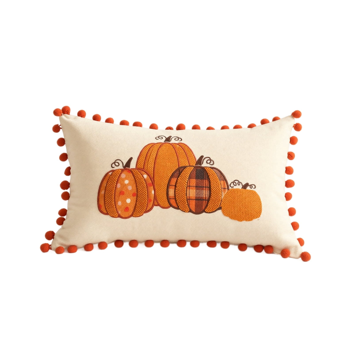 Pumpkin Pillow Cover Throw Pillow for Fall Seasonal Pillow Cover Lumbar Pillow Farmhouse Fall Decor Halloween Pillow Cover for Couch and Bed Thanksgiving Decor