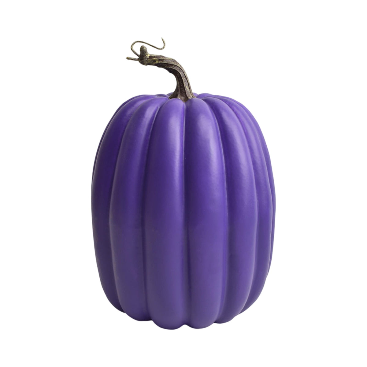XHKUYI Large Artificial Pumpkins 10.24 inches, Realistic Decorative Pumpkins with Stems, Faux Pumpkins for Autumn Harvest Thanksgiving Home Kitchen Table Centerpieces Decor