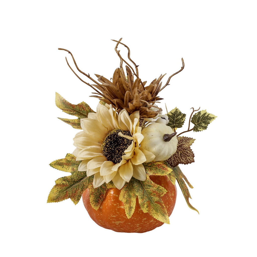 Clearance！Halloween decor, Halloween Indoor Decor, Halloween Decoration Indoor, Halloween Festival Large Pumpkin Ornament Home Decoration Desktop Maple Leaf Sunflower Ornament