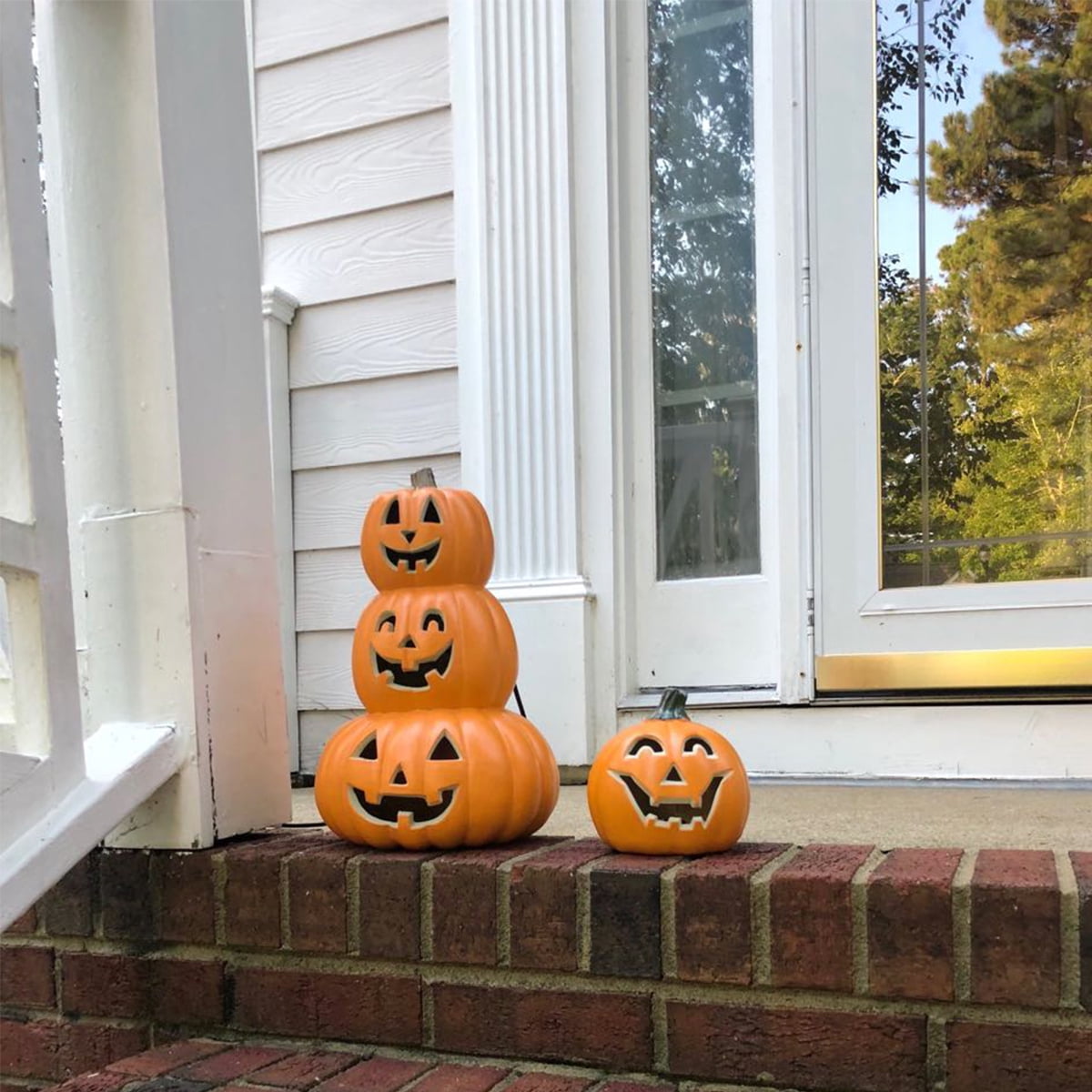 6" Jack O' Lantern - Battery Operated Halloween Pumpkin Lantern - Waterproof for Indoor Outdoor Decorations Favors
