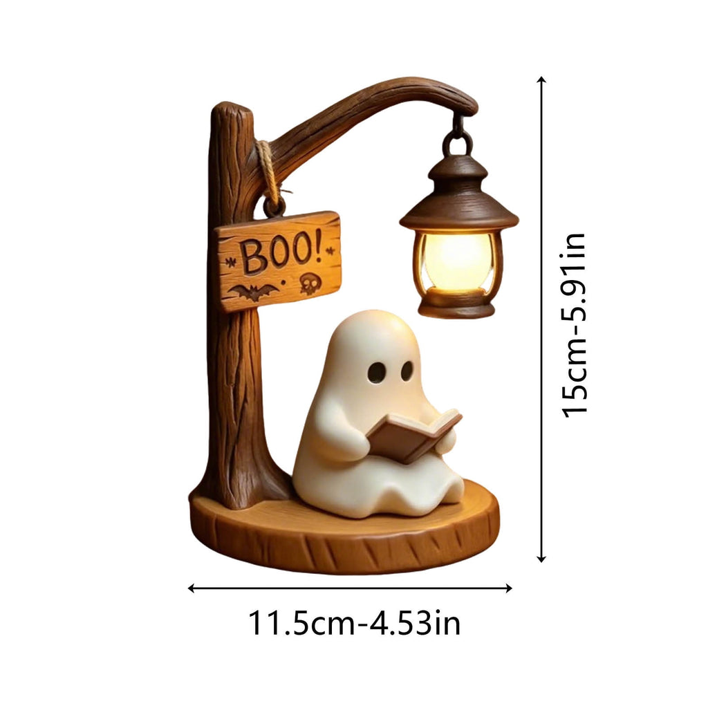 Halloween Pumpkin Night Light With Witch Hat Acrylic LED Tabletop Ornament, Spooky Glowing Figurine for Home Party Bedroom Holiday Decoration