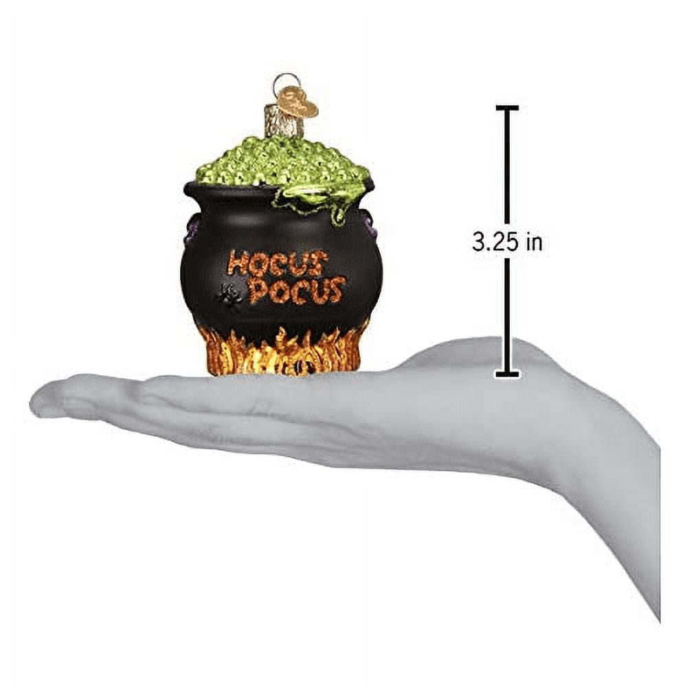 Old World Christmas Ornaments Halloween Cauldron Glass Blown Ornaments for Christmas Tree