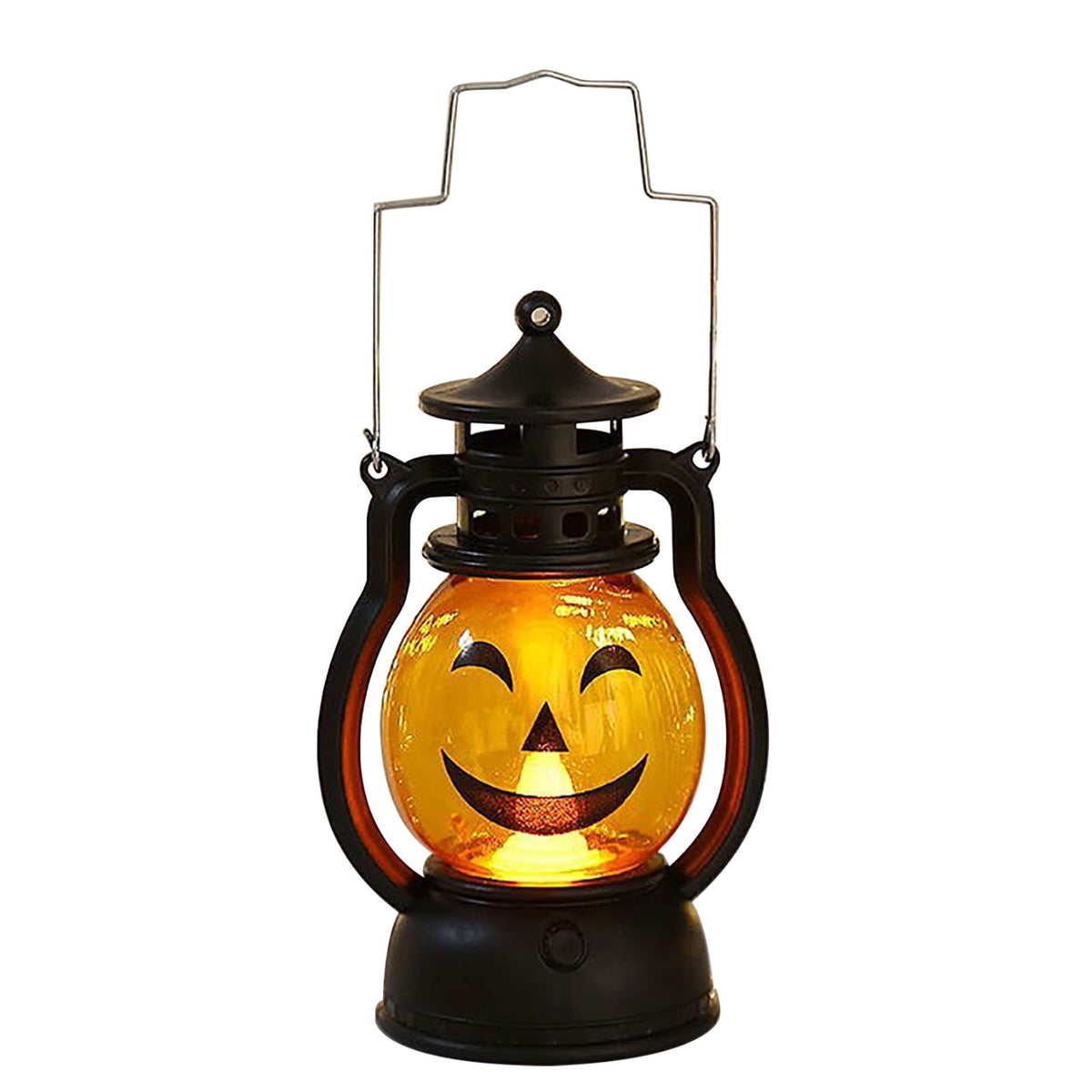 Aufmer Halloween Lights Lantern 3PCS Mini Halloween Pumpkin Candle Lantern LED Halloween Scary Scene Lights Halloween Lantern Decor Vintage Hanging Lantern Gifts for Indoor,Party Spooky Decorations