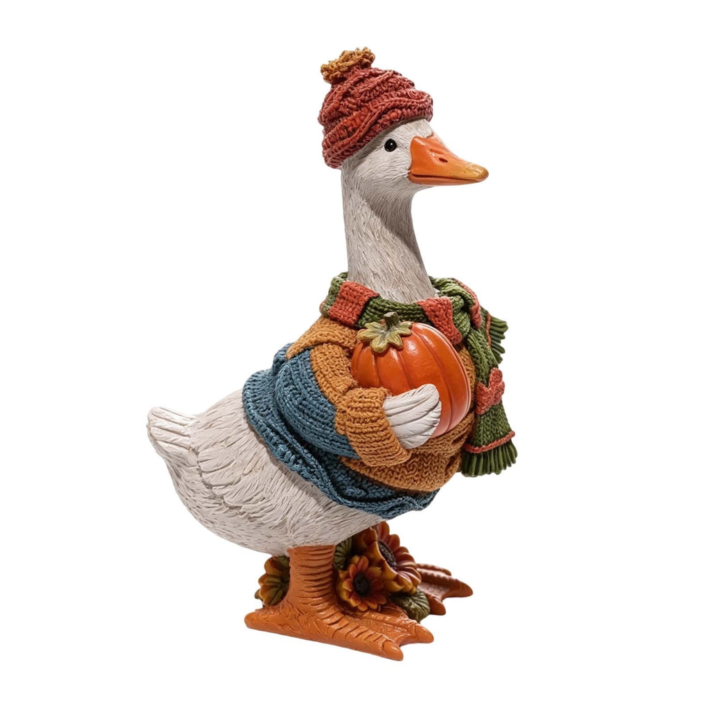 Fall Decorations for Home, 7.9in Lighted Halloween Scarecrow Dog Figurine, Resin Thanksgiving Halloween Garden Dogs Figurines for Autumn Harvest Porch Yard Garden Decor