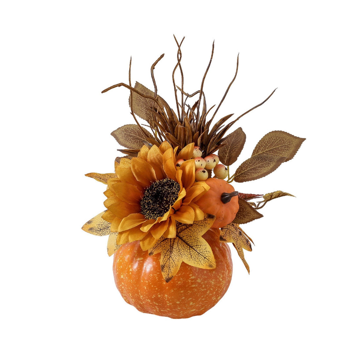 Gmogad Jumbo Halloween Pumpkin Decor Fall Thanksgiving Centerpiece, Lightweight Fake Pumpkin for Table Shelf Porch Home Holiday Autumn Festival Decorations