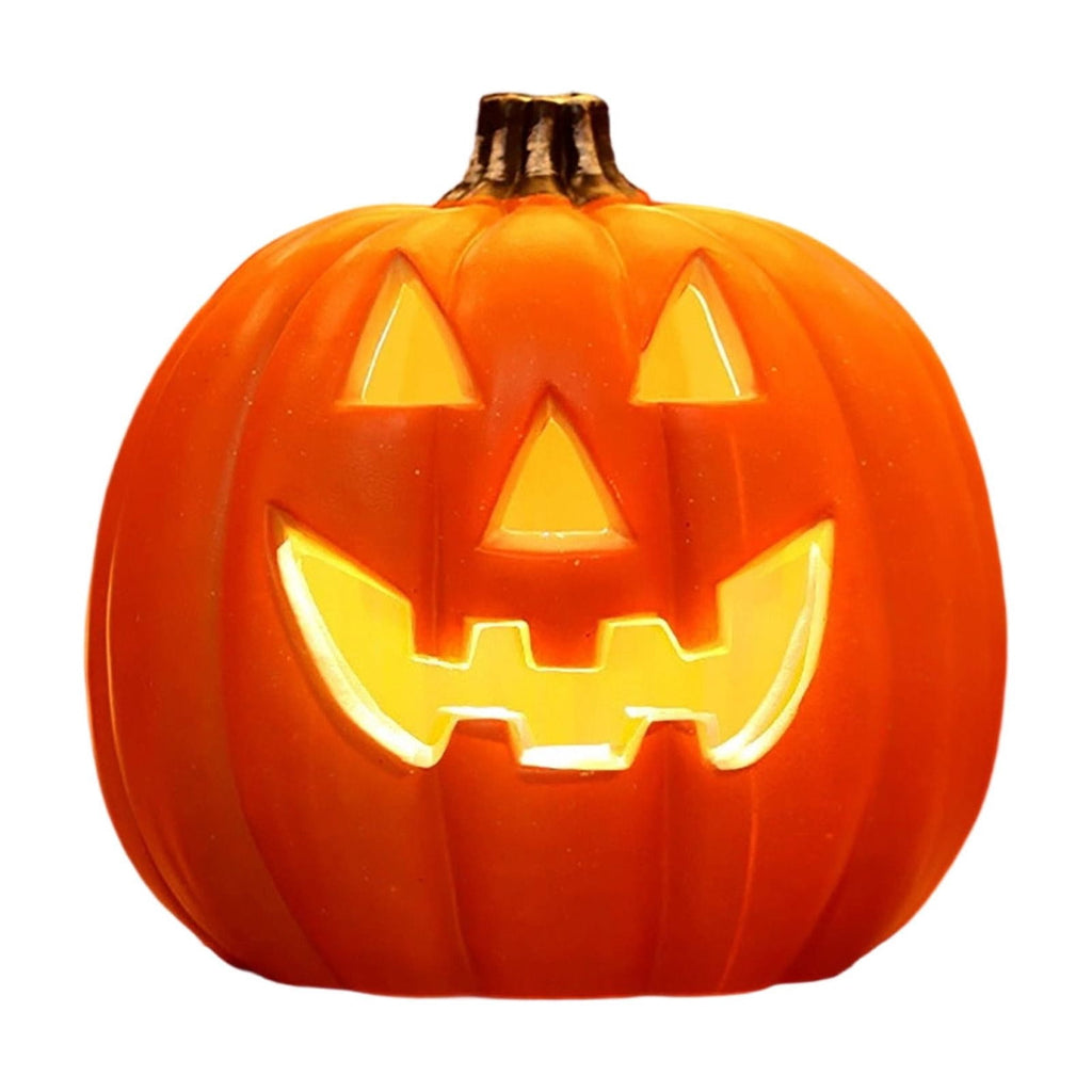 Halloween Lighted Pumpkin Large Plastic LED Pumpkin Decoration for Outdoor Yard Porch Home Storefront Shopping Mall Holiday Display Decor