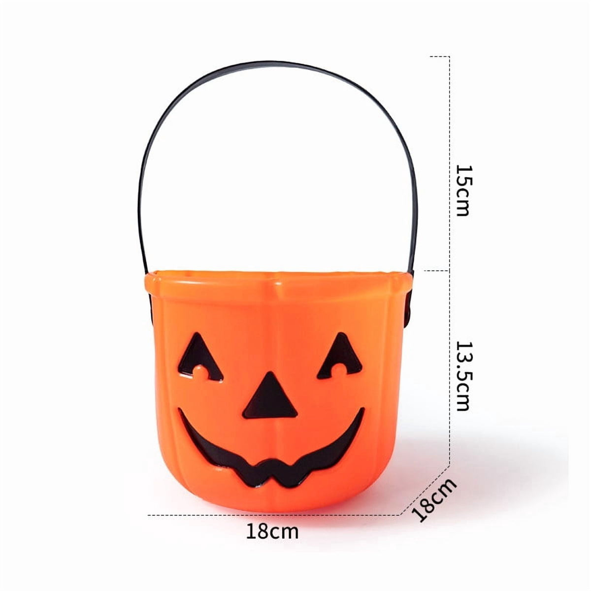 Kyusrd Trick or Treat Halloween Lantern Pumpkin Decoration Lighted Table Centerpieces Ornaments Spooky Pumpkin Prop Decor Decorative Wedding Candy Bowl Organizer Canisters