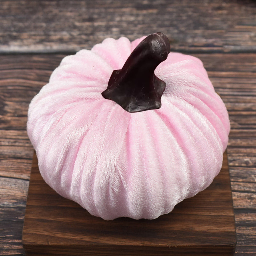 Sahpxhe Halloween Pumpkin Decorations Halloween Velvet Pumpkins Decor Super Soft Stuffed with Exquisite 15*15cm