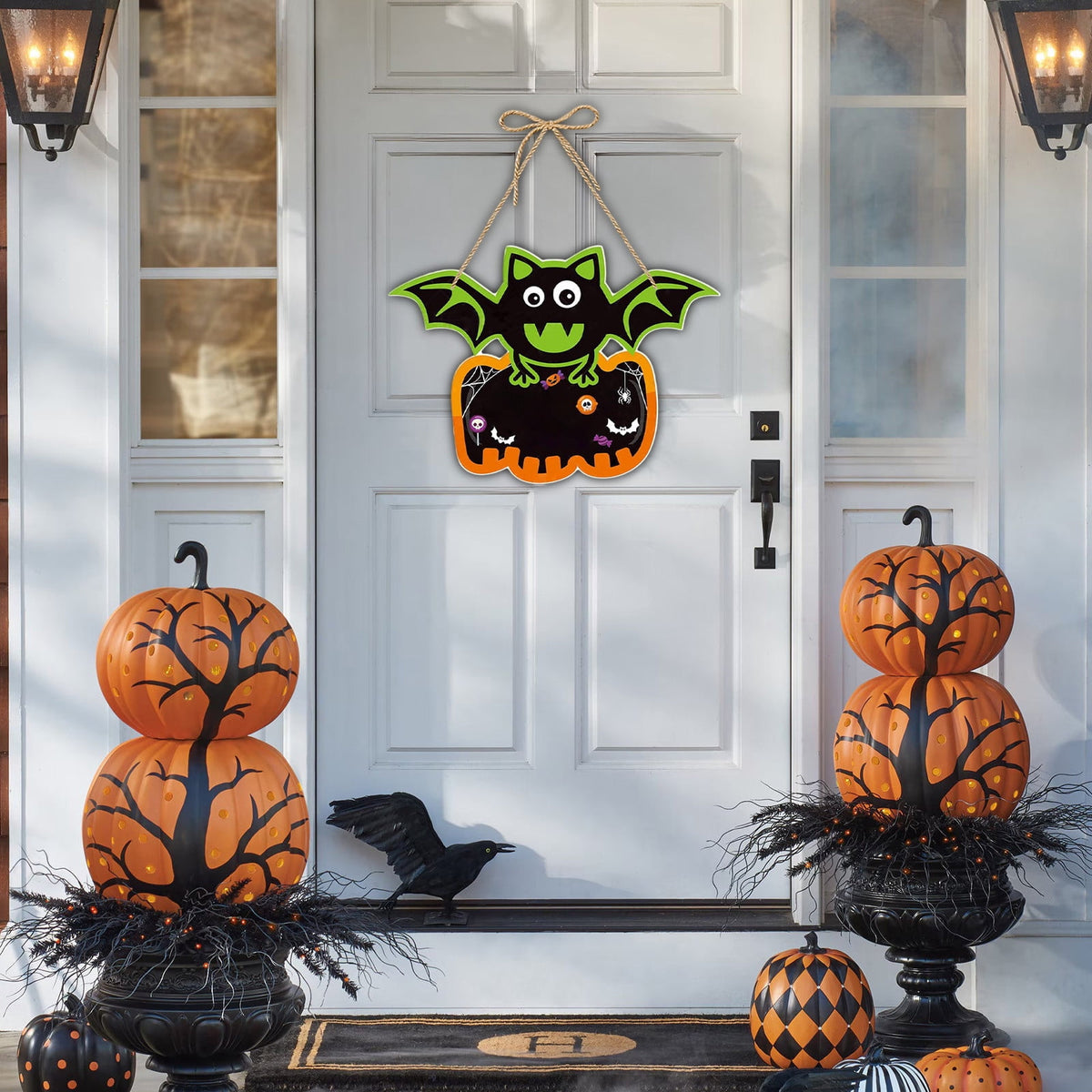 RBCKVXZ Halloween Decorations Indoor Outdoor, Halloween Hanging Decorations, Pumpkins, Ghost Decorations Interior And Exterior Patio Decorations, Fall Decorations for Home