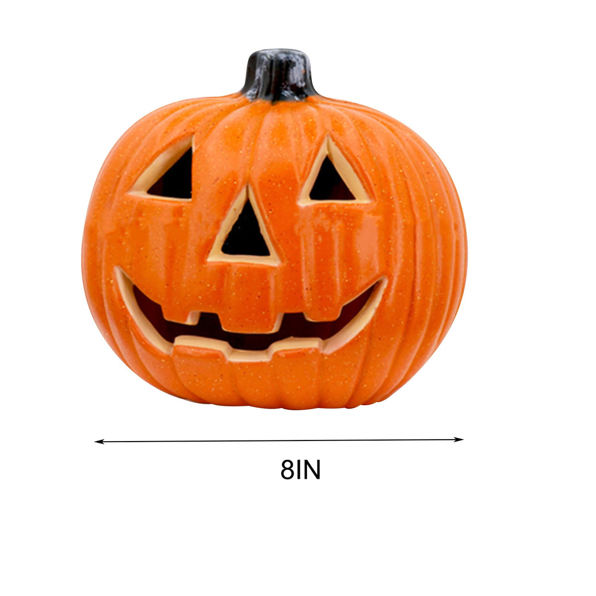 Jumbo Halloween Pumpkin Lantern - 18In Glow-In-The-Dark Carved Decor With Led Lights, Waterproof Outdoor/Indoor Decoration For Porch, Yard & Party Scenes