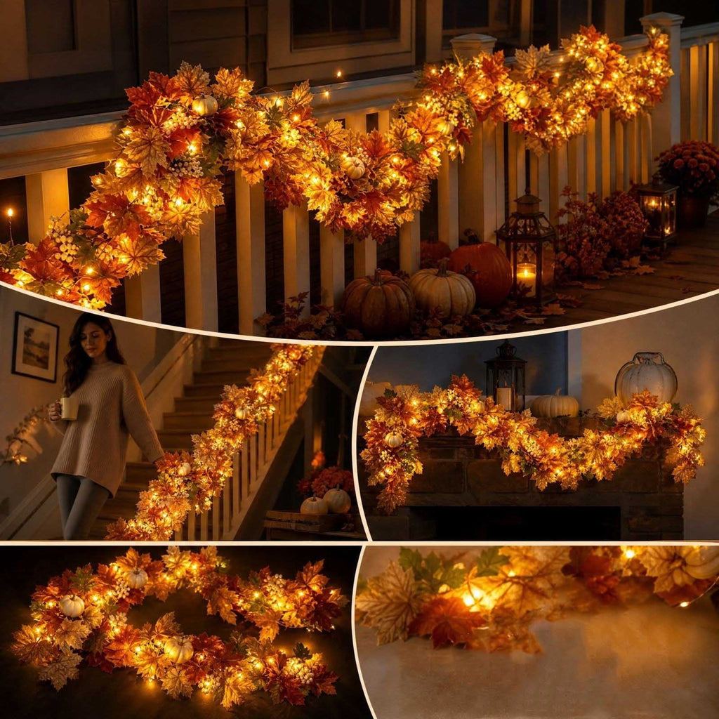 Spring Artificial Flowers Garland, 70 inch Fake Eucalyptus Vine Cherrys Blossoms Hanging Garland Rattan for Mantle Fireplace Wedding Indoor Outdoor Home Decor