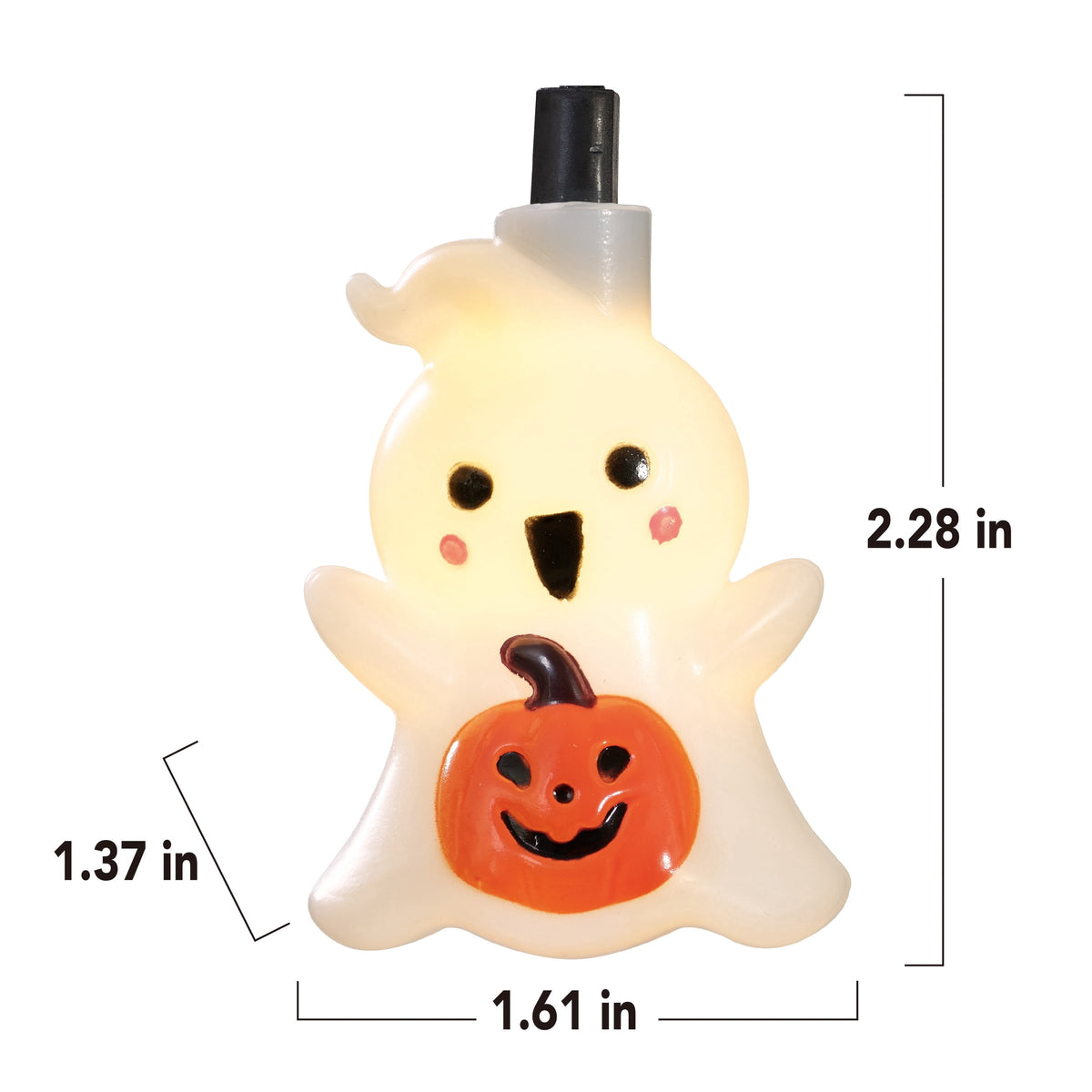 Indoor/Outdoor 10-Count LED Pumpkin String Lights, Warm White, 6.5', Halloween by Way To Celebrate