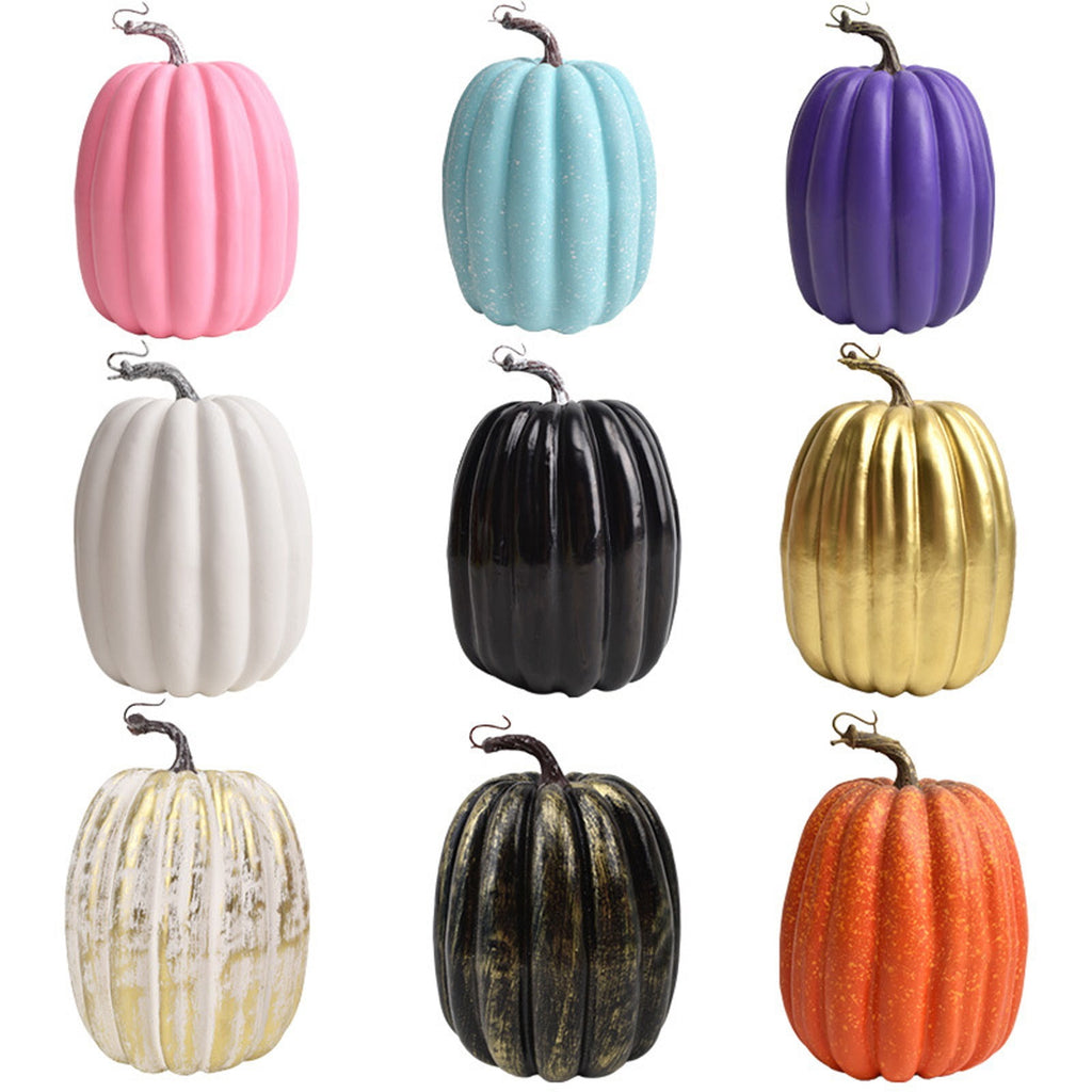 Halloween Pumpkin Decoration Clearance Halloween Artificial Pink Pumpkin Decoration for Fall, Halloween, Thanksgiving, and Home Decor, Realistic Lightweight Foam, 10 Inch Tall Buy Multiple Save 10%