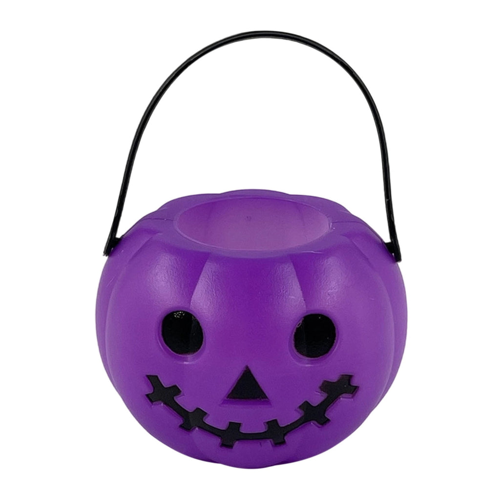 Kyusrd Trick or Treat Halloween Lantern Pumpkin Decoration Lighted Table Centerpieces Ornaments Spooky Pumpkin Prop Decor Decorative Wedding Candy Bowl Organizer Canisters