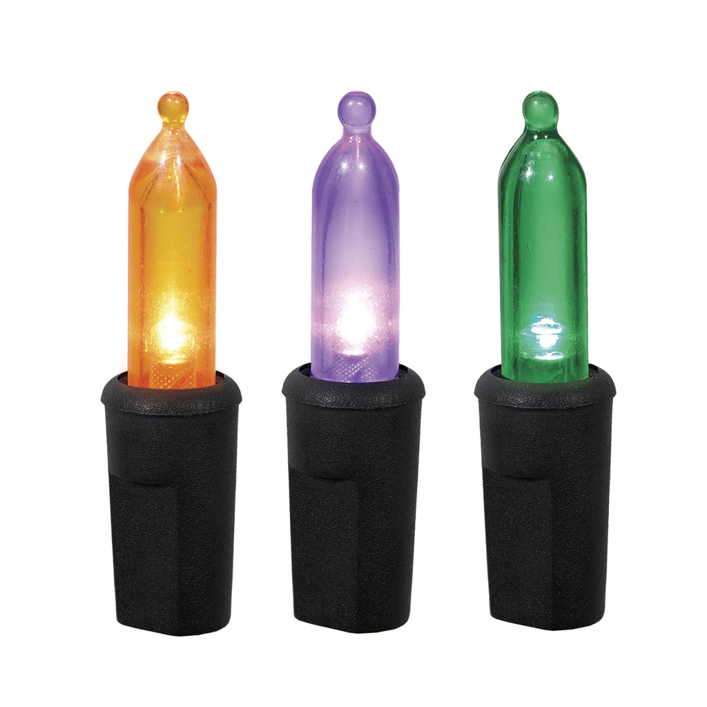 Indoor/Outdoor 100-Count LED Mini String Lights, Orange, 19.5', Halloween by Way To Celebrate