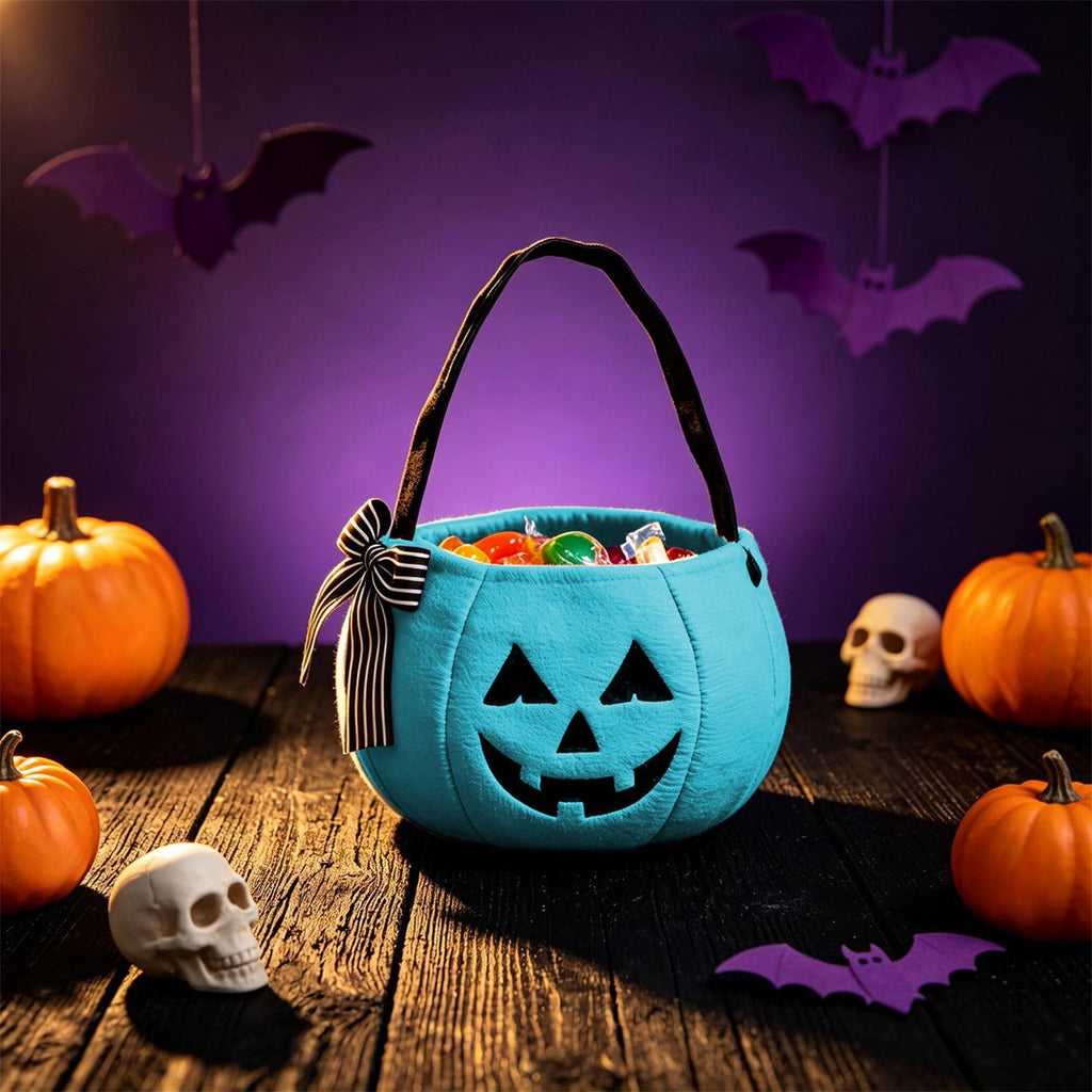 SCNOR Friendly Ghost Statue with Pumpkin Candy Bowl, 11.8 Inch Halloween Decoration for Outdoor Porch, Yard, Patio & Indoor