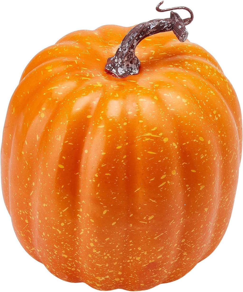 7Pcs Artificial Pumpkins Fall Decoration Assorted Faux Pumpkin Cute Foam Pumpkins for Home Outside Halloween Decorating