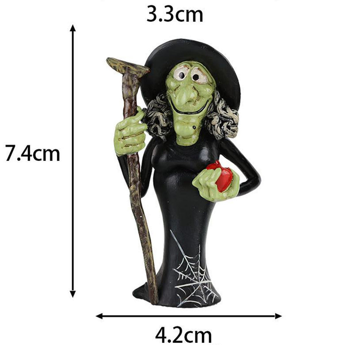 Miniature Halloween Figurines Mini Resin Pumpkin Ghost Kitty Witch Statue Ornaments Pumpkin Doll Miniature Landscape Pumpkin Scene Layout