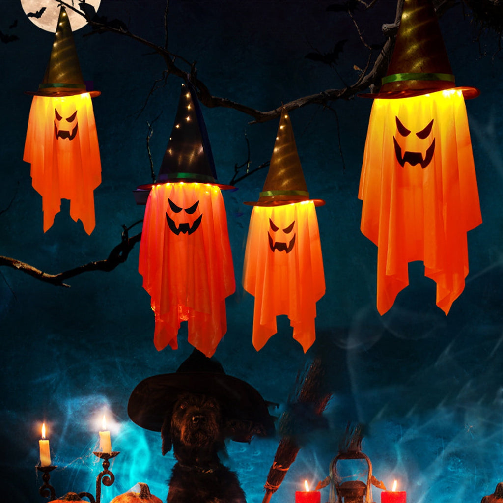SCNOR Friendly Ghost Statue with Pumpkin Candy Bowl, 11.8 Inch Halloween Decoration for Outdoor Porch, Yard, Patio & Indoor