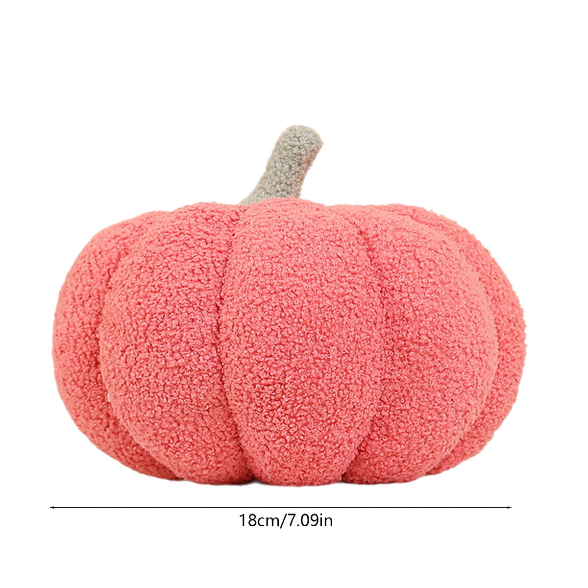 Sahpxhe Halloween Decorations Pumpkins Throw Pillow, Fall Decorative Pumpkin Shaped Plush Toy Cushion for Home Sofa Bed Party Decor Pink
