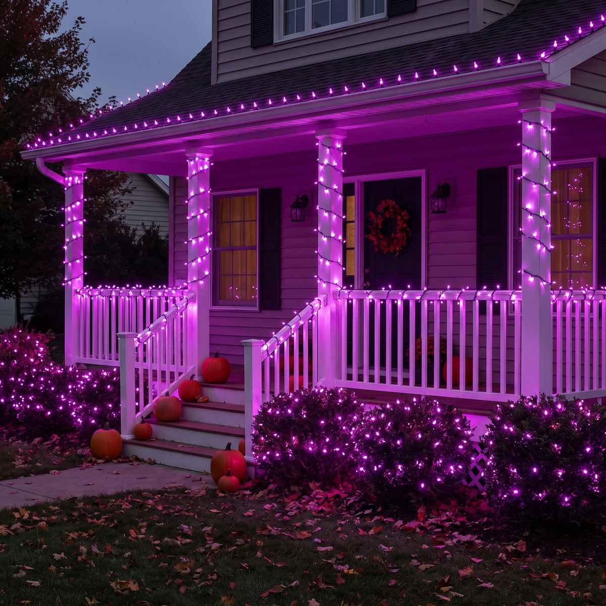 Indoor/Outdoor 100-Count LED Mini String Lights, Orange, 19.5', Halloween by Way To Celebrate