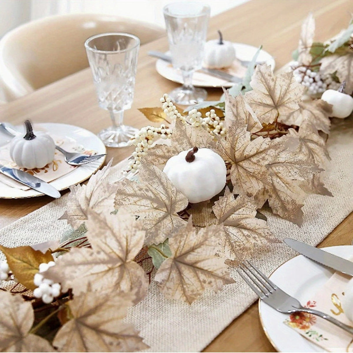 Fall Candle Ring,Artificial Maple Leaves Pumpkins Decorative Wreaths,Berry Wreath for Pillar Candle Holder,Candle Ring for Halloween Centerpieces and Farmhouse Table Decor,7.48 inch(Pink)