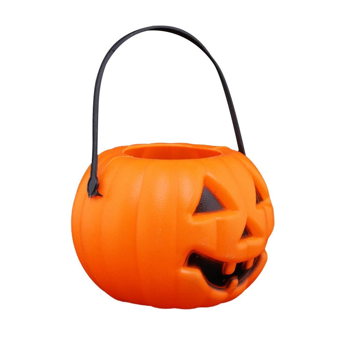 Kyusrd Trick or Treat Halloween Lantern Pumpkin Decoration Lighted Table Centerpieces Ornaments Spooky Pumpkin Prop Decor Decorative Wedding Candy Bowl Organizer Canisters