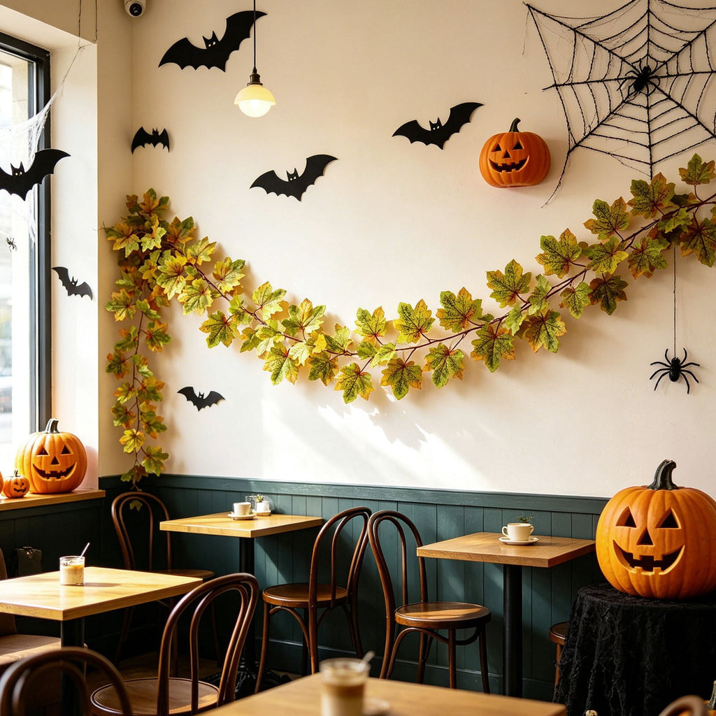 Spring Artificial Flowers Garland, 70 inch Fake Eucalyptus Vine Cherrys Blossoms Hanging Garland Rattan for Mantle Fireplace Wedding Indoor Outdoor Home Decor