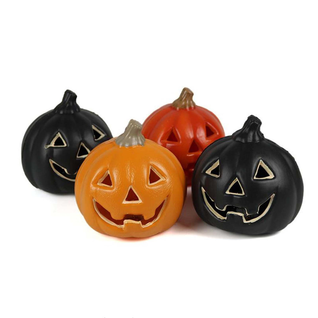 1 Pack Light up Halloween Jack-o'-Lantern Decorative Pumpkin Plastic Halloween Decorations Props-Home Decor-Halloween