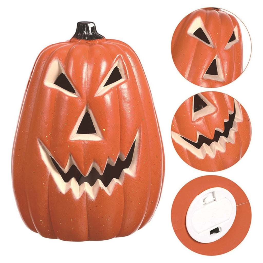 KMMYS Halloween Pumpkin Lantern, LED Light, Realistic Decoration, Versatile Halloween Prop, Perfect for Home Decor and Photography, Halloween Pumpkin Blow Molded Lantern