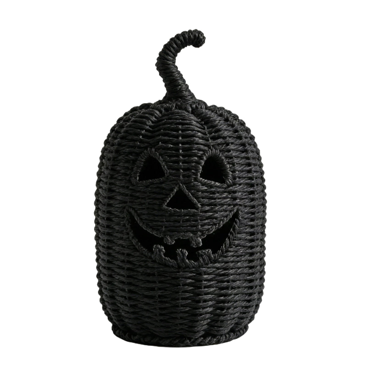 Halloween Decoration Faux Jack O Lantern Basket Seagrass Pumpkin Ornament Festive Tabletop Display Holiday Accents Home Party Supplies Autumn Harvest Seasonal Accenting Props