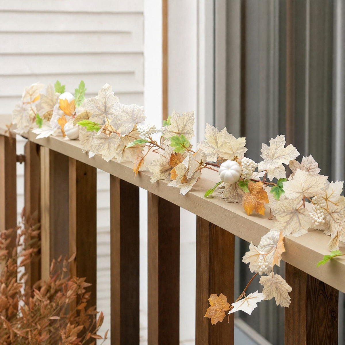 Spring Artificial Flowers Garland, 70 inch Fake Eucalyptus Vine Cherrys Blossoms Hanging Garland Rattan for Mantle Fireplace Wedding Indoor Outdoor Home Decor