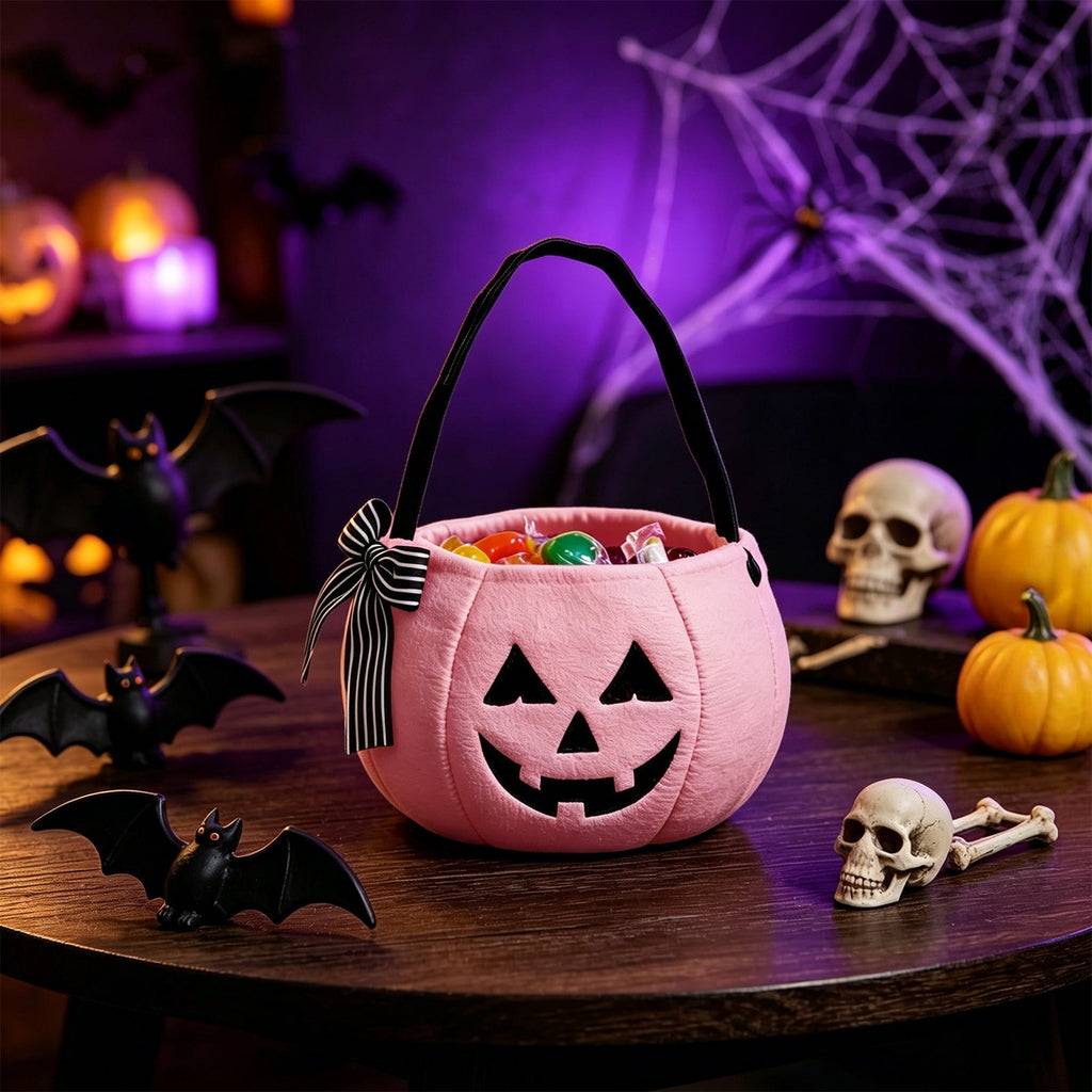 SCNOR Friendly Ghost Statue with Pumpkin Candy Bowl, 11.8 Inch Halloween Decoration for Outdoor Porch, Yard, Patio & Indoor