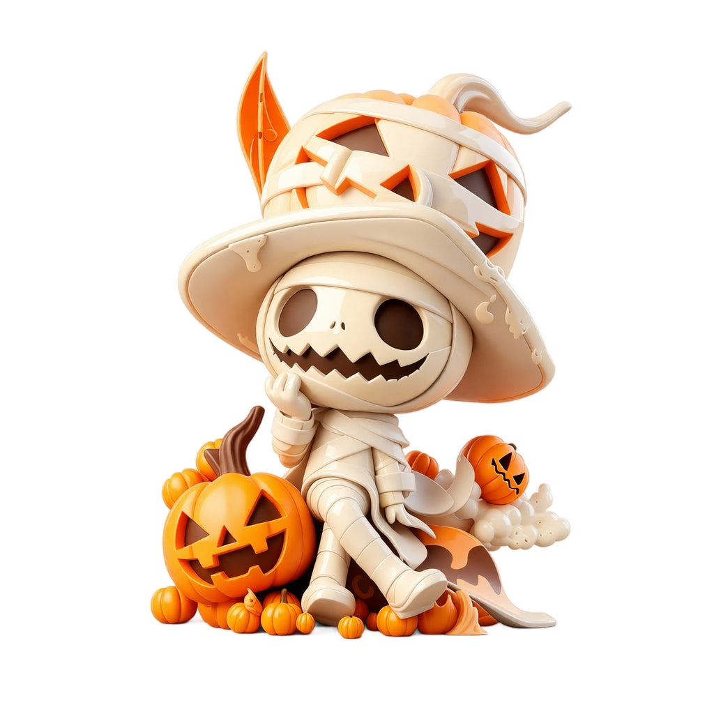 Halloween 2D Wooden Decoration, Ghost Pumpkin Cafe Tabletop Decor with Spooky Tavern Scene Design, Halloween Home Decor for Shelf Mantel Desk Display, Fall Decor and Seasonal Home Decorations
