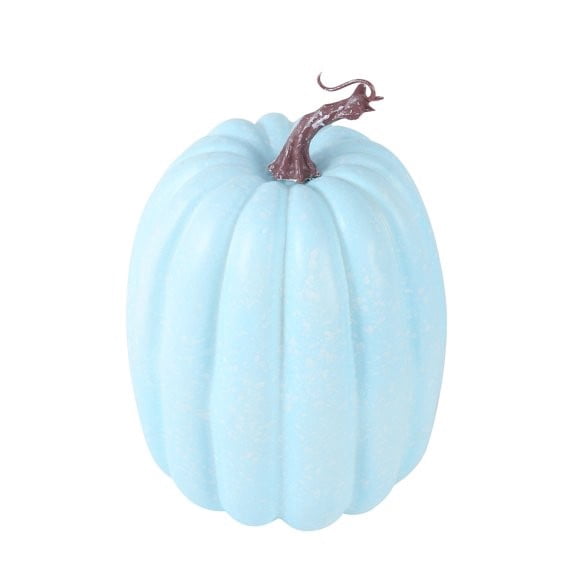 CQHVKQ 8 Inch Large Artificial Pumpkin Fall Decorations, Realistic Fake Harvest Pumpkin, Orange Gold Decorative Pumpkins for Table Centerpieces, Fall, Thanksgiving & Halloween DIY