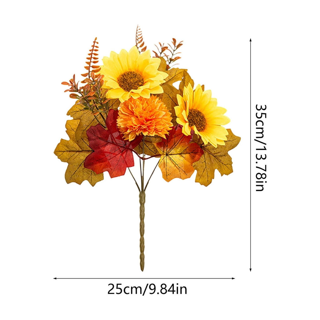 Fall Maple Leaf Front Door Wreath, Multicolor Plastic Seasonal Wreath for Halloween Thanksgiving Christmas Indoor Wall Fireplace Home Decor, 9.84 Inch