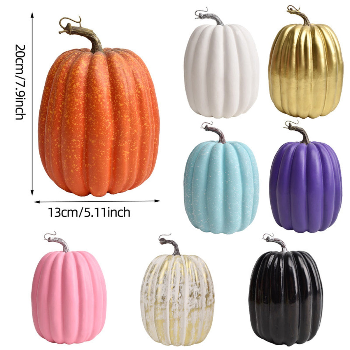 Halloween Pumpkin Decoration Clearance Halloween Artificial Pink Pumpkin Decoration for Fall, Halloween, Thanksgiving, and Home Decor, Realistic Lightweight Foam, 10 Inch Tall Buy Multiple Save 10%