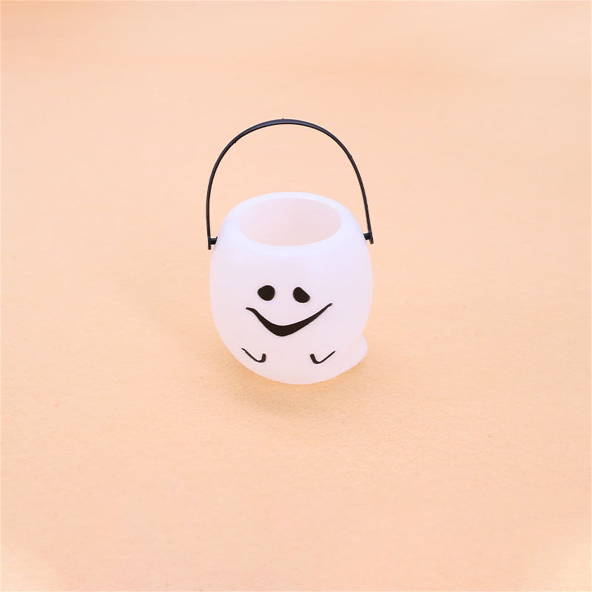 Kumdkd Halloween Pumpkin Bucket for Kids - Plastic Trick or Treat Candy Pail with Handle, Party Decor