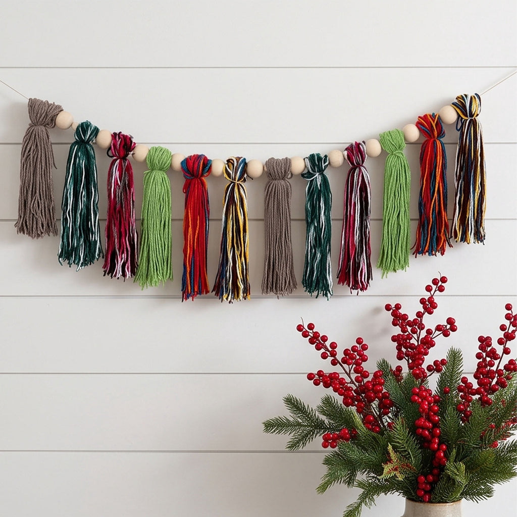 Spring Artificial Flowers Garland, 70 inch Fake Eucalyptus Vine Cherrys Blossoms Hanging Garland Rattan for Mantle Fireplace Wedding Indoor Outdoor Home Decor