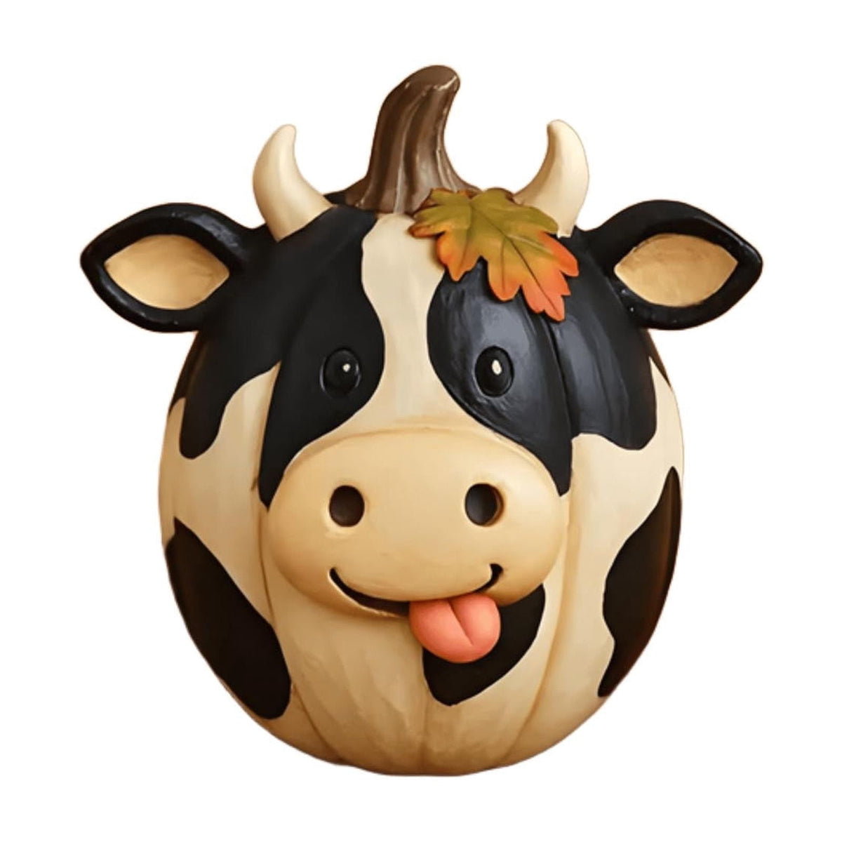Yannianjz under $5 Farm Animal Pumpkin Figurines, Cute Funny Resin Cow Duck Sheep Pig Chicken Statue, Halloween Thanksgiving Fall Decorations, Autumn Farmhouse Table Centerpiece, Home Desktop Decor
