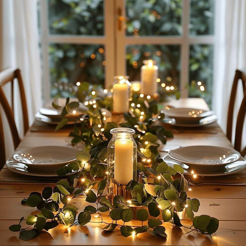 yulier Artificial Garland 70.86 inch Spring Garland with Flowers, Faux Vines Floral Hanging Garland for Holiday Wedding Spring Home Party Window Door Fireplace Table Indoor Outdoor Decor