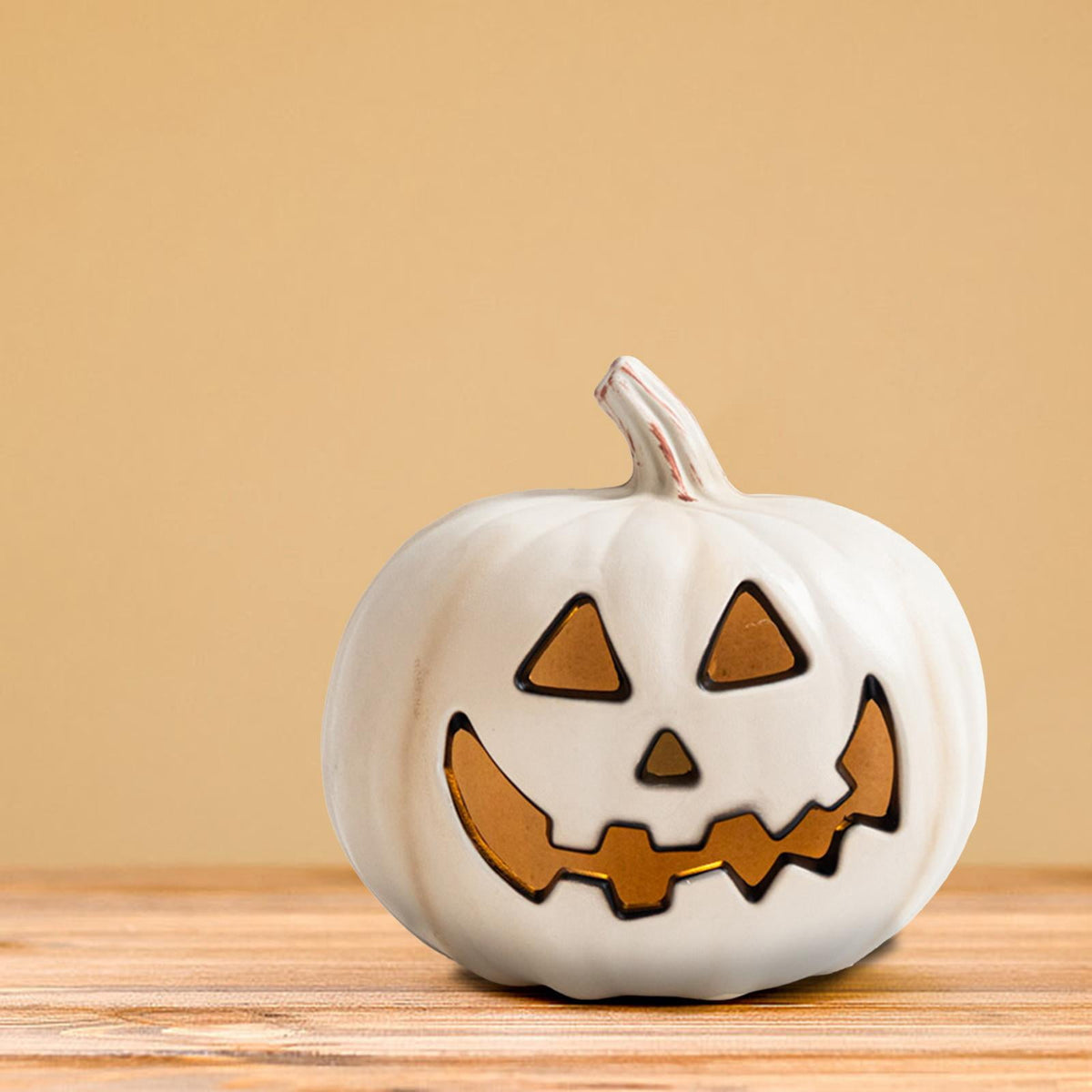 yotijay Halloween Pumpkin Light Indoor Decoration Vivid Details Fine Craftsmanship Resin C