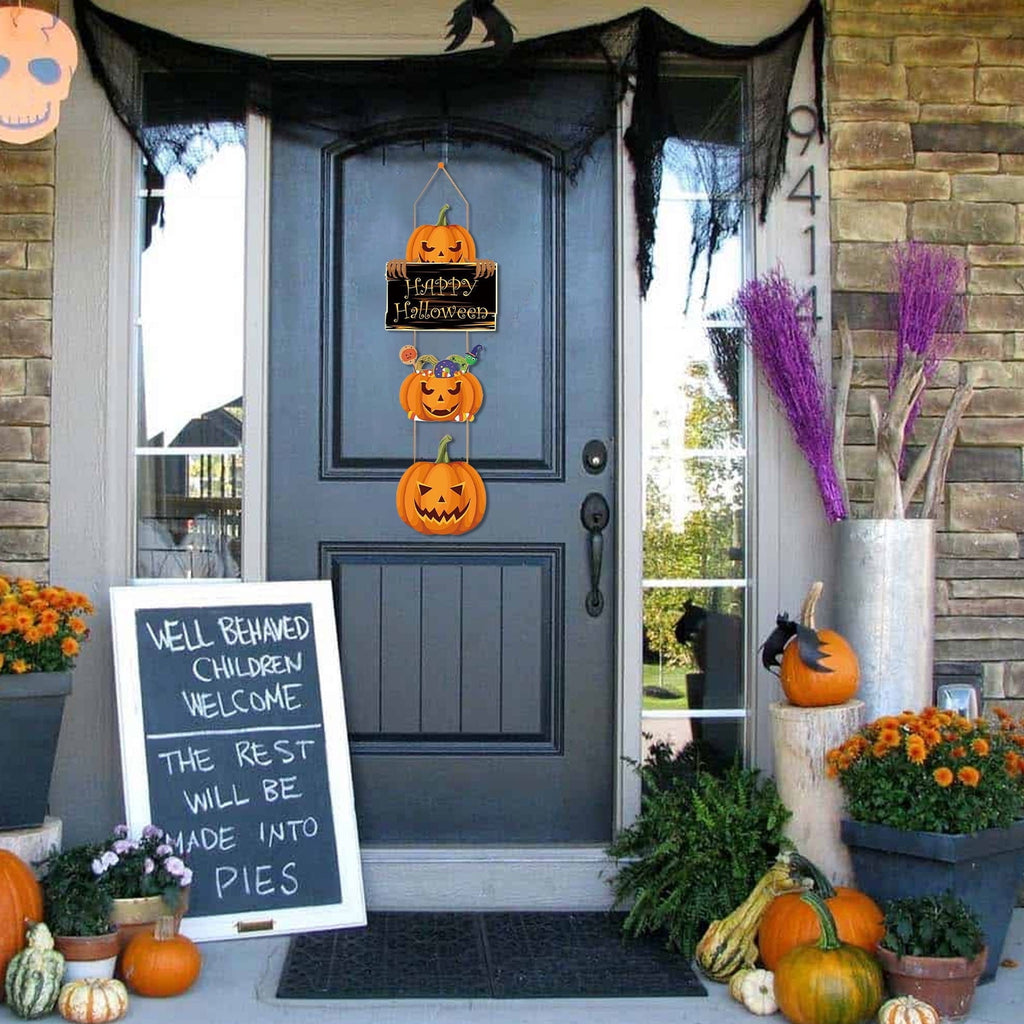 RBCKVXZ Halloween Decorations Indoor Outdoor, Halloween Hanging Decorations, Pumpkins, Ghost Decorations Interior And Exterior Patio Decorations, Fall Decorations for Home
